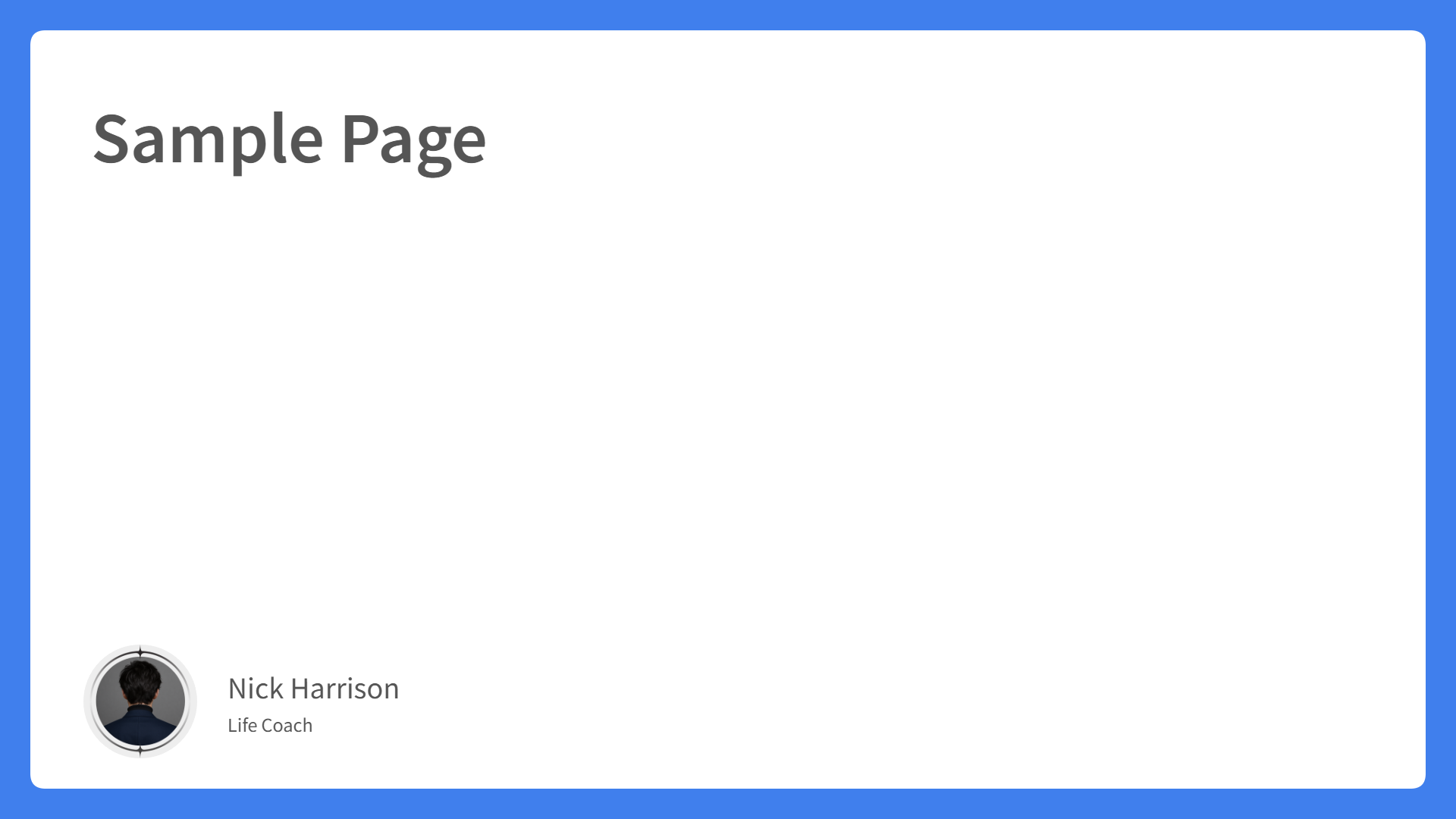 Sample Page