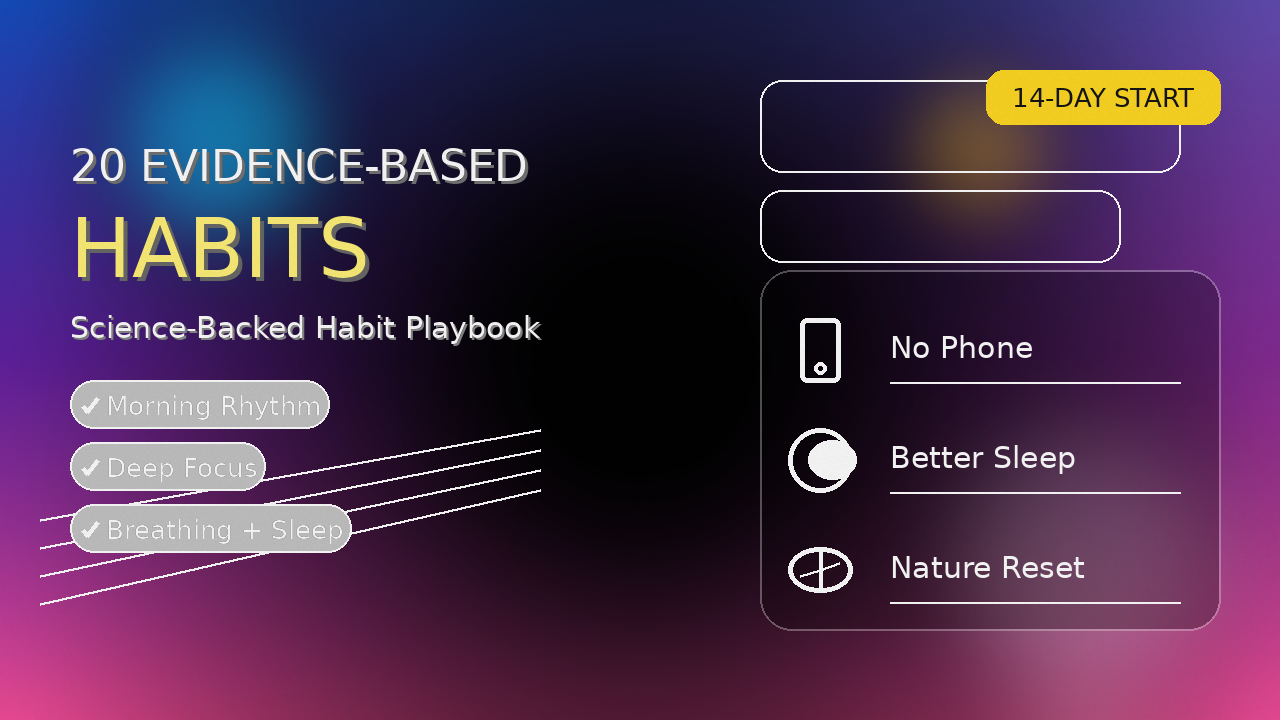 20 Evidence-Based Habits That Transformed My Life | A Science-Backed Habit Playbook
