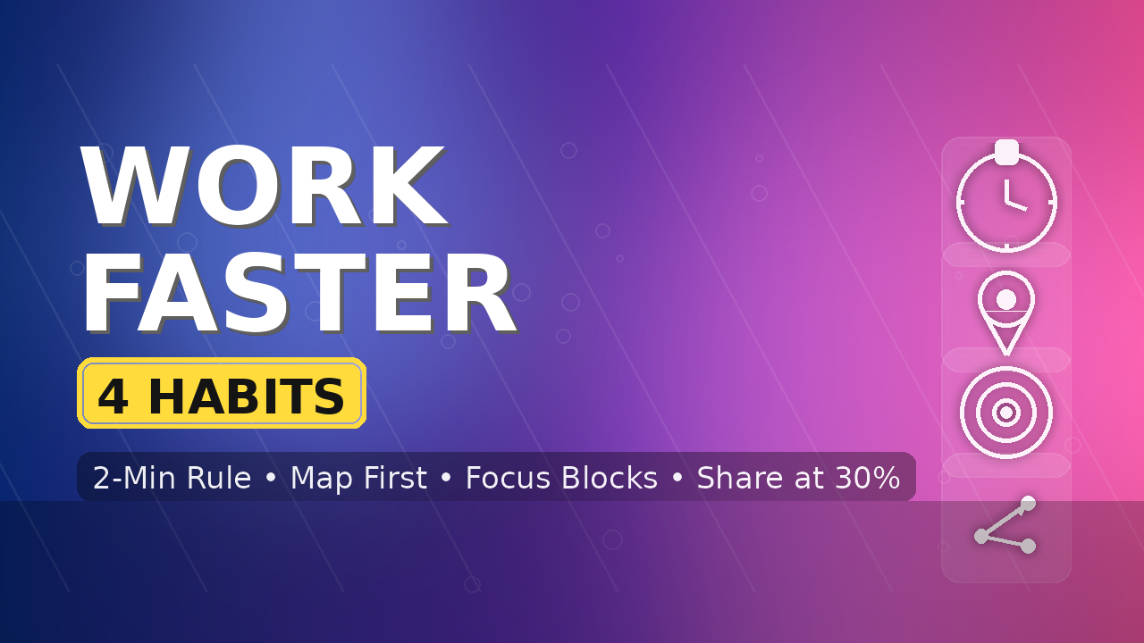 [High Performers] What Efficient People Do Differently (4 Habits)