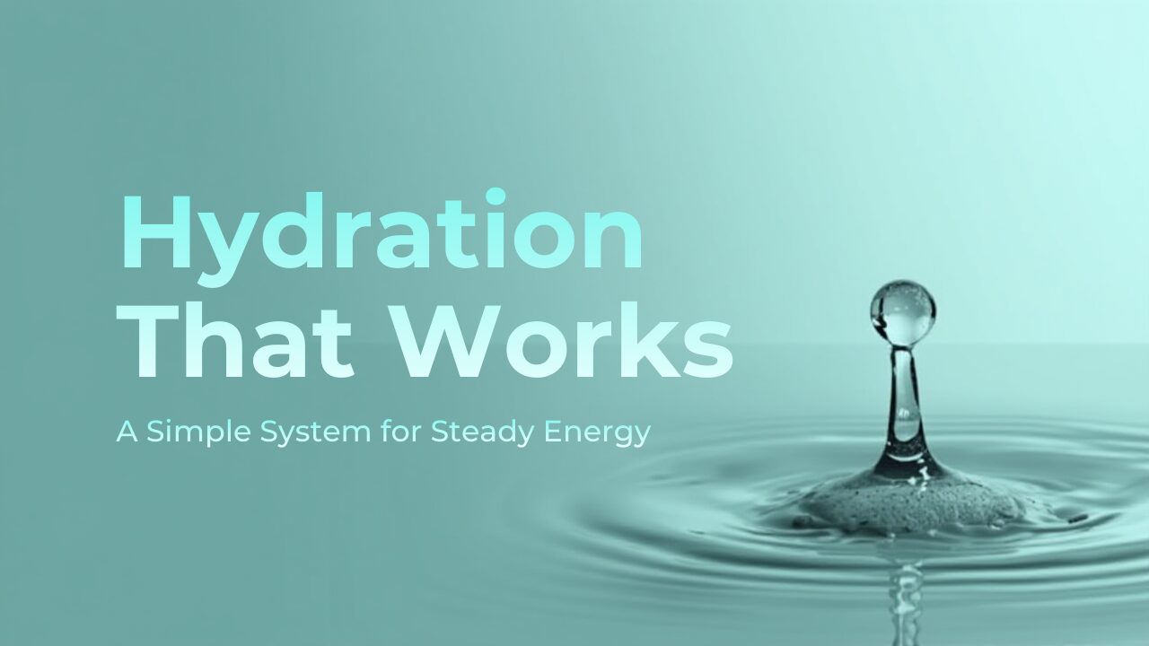 Hydration That Works: A Simple System for Steady Energy